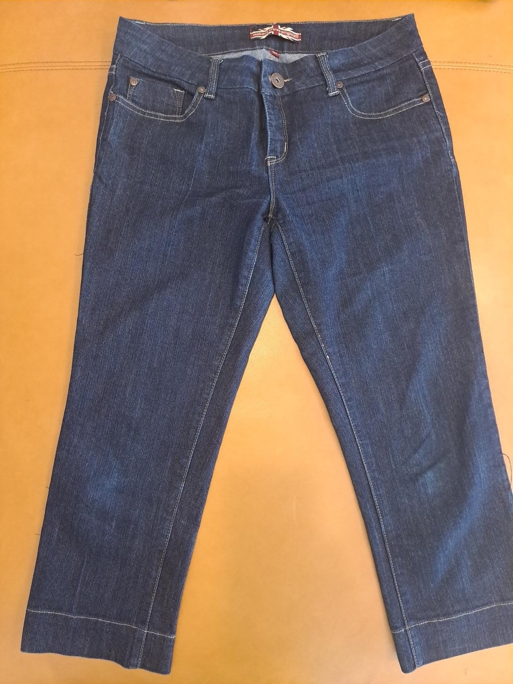 Makers of True Originals Dark Blue Cropped Jeans